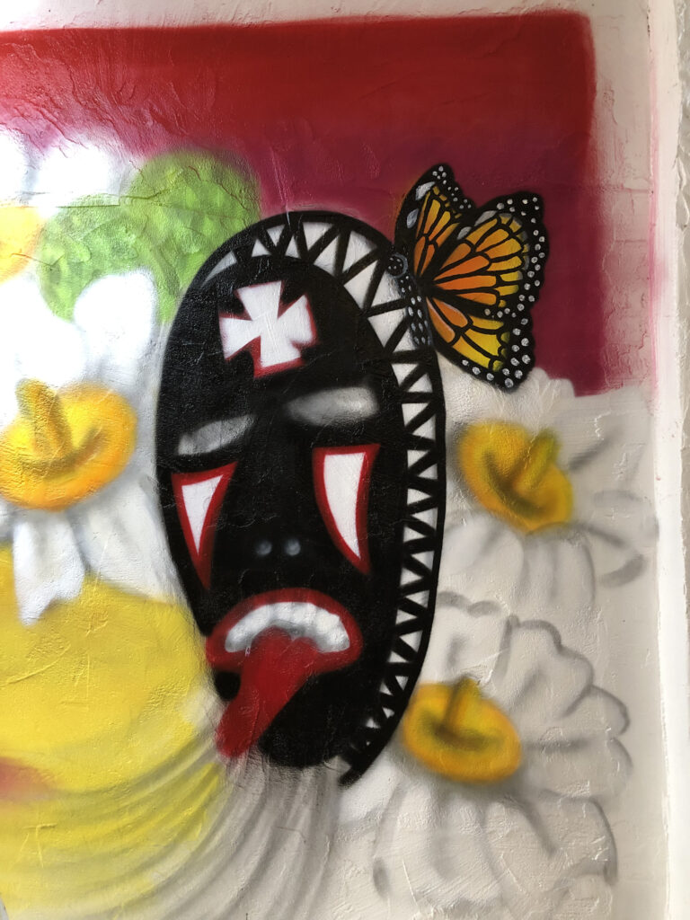 Painted Yukue Detail Mask.